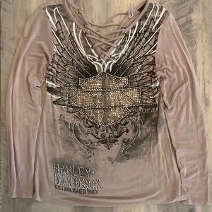Harley Davidson Long Sleeve Top Size (S)